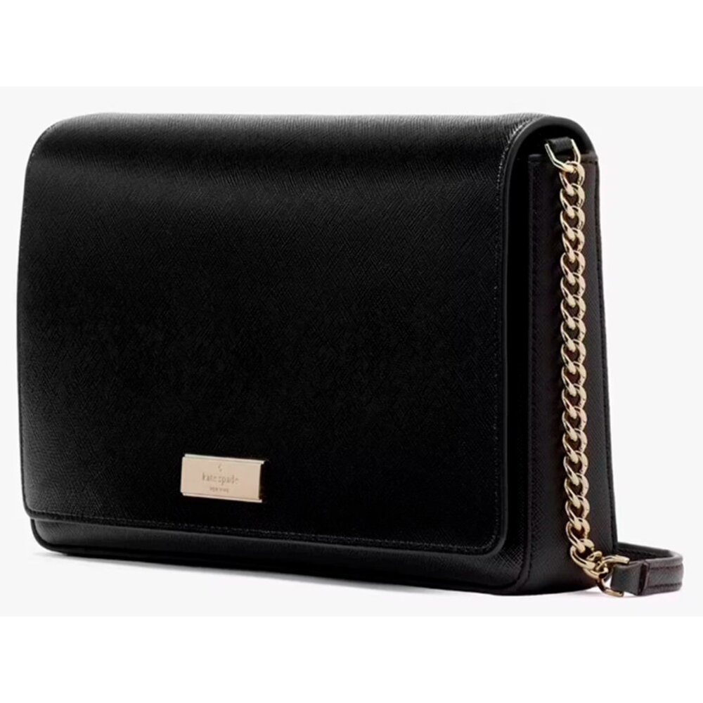 S Kate Spade Kenzie Small Convertible Chain Crossbody Black Bag KK035 NWT $329